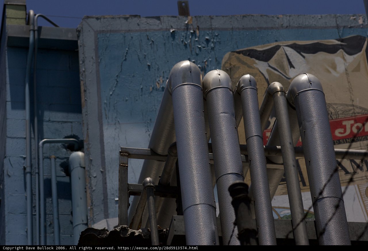 Industrial Pipeline with Handrail