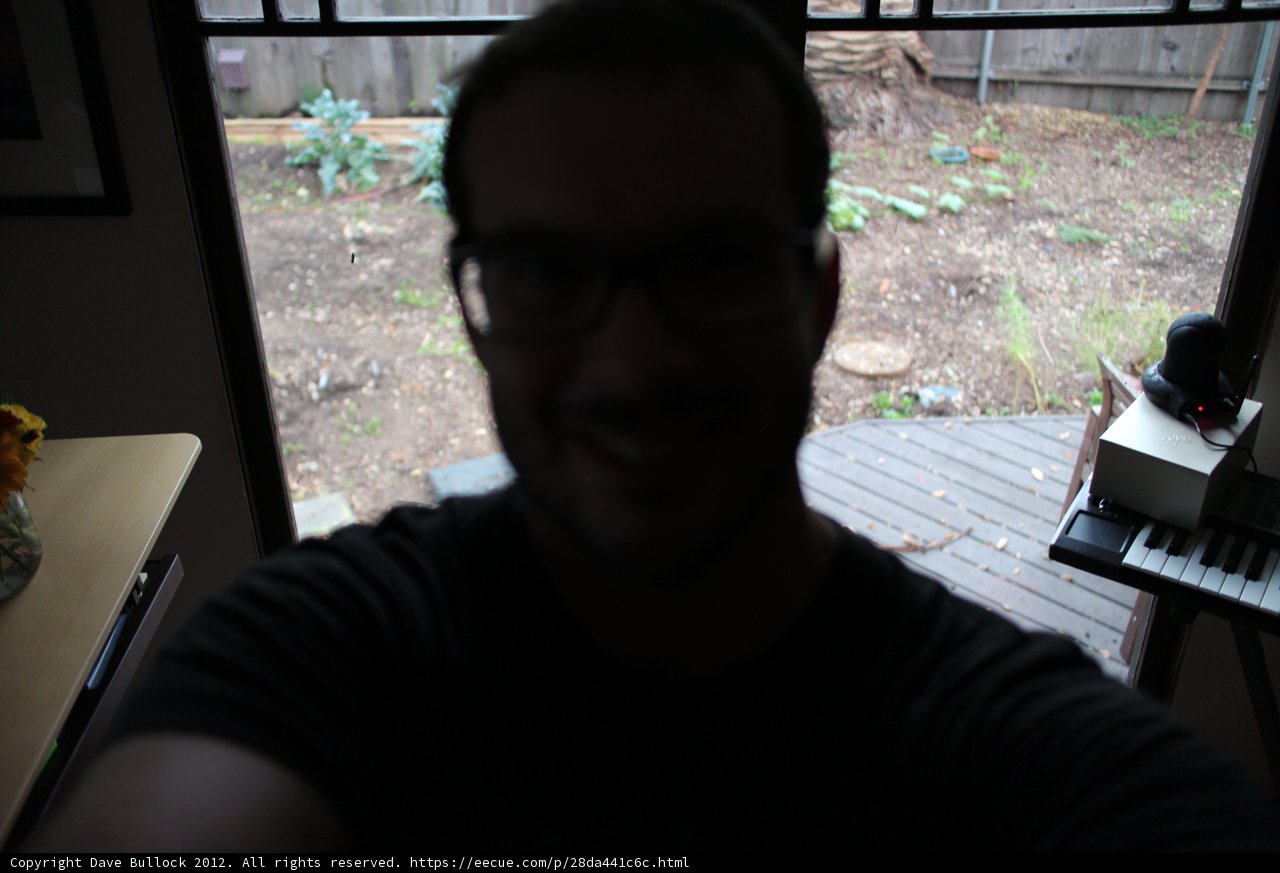Selfie Reflections from a Wooden Porch