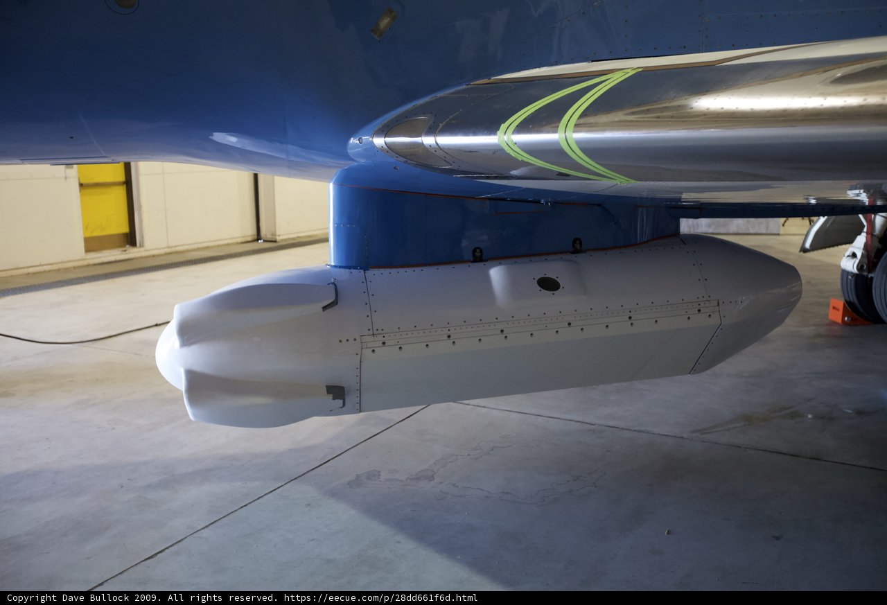 The Tail of a Jet in its Hangar