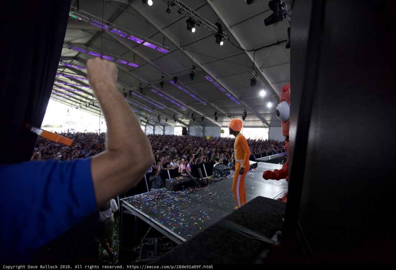 Man on Stage at Coachella