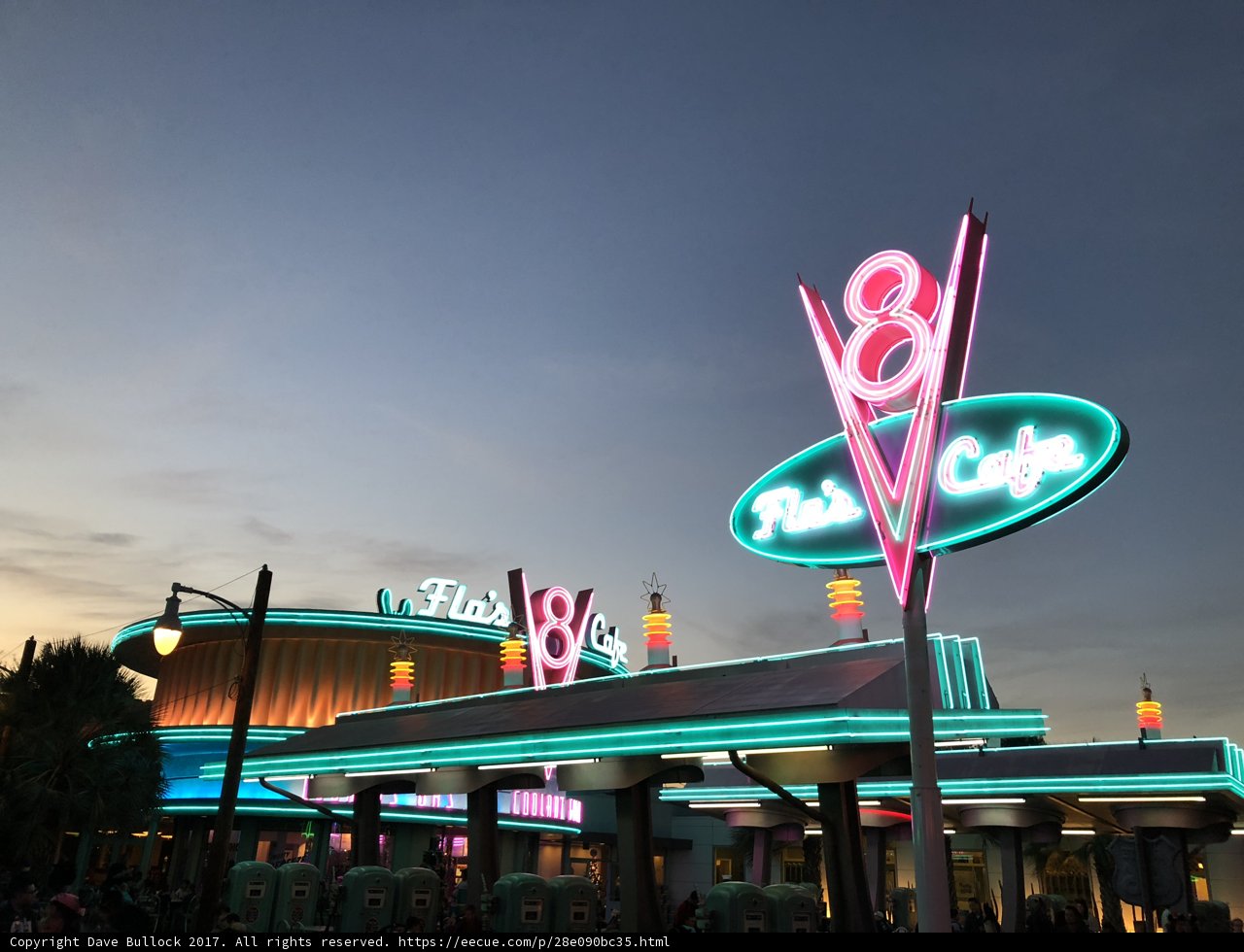 Neon Glows at Dusk