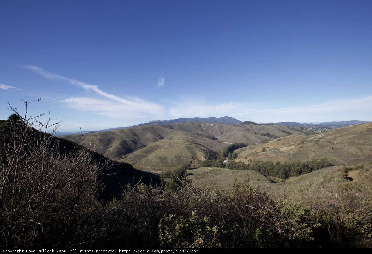 Panorama from Hill 88: Capturing the Serenity of the Marin Headlands