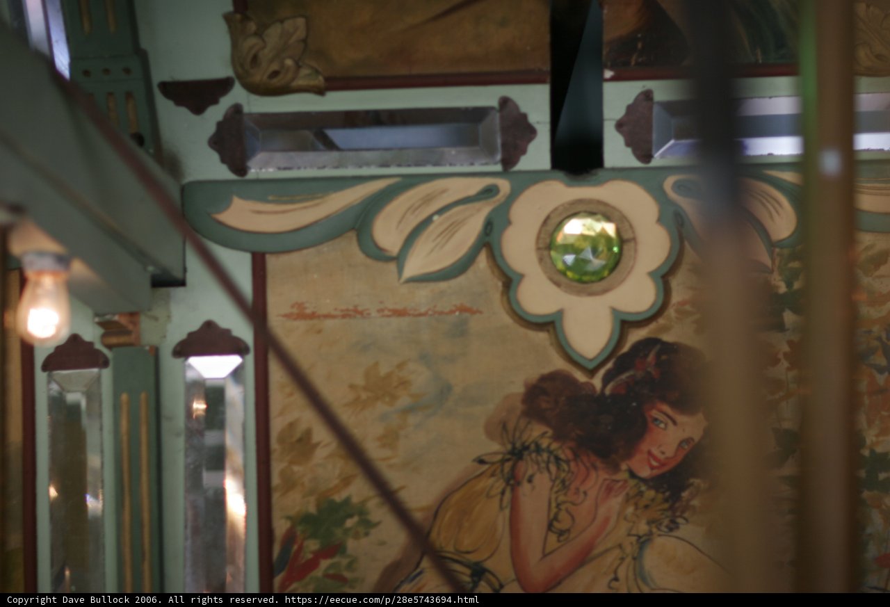 Woman on Carousel Painting
