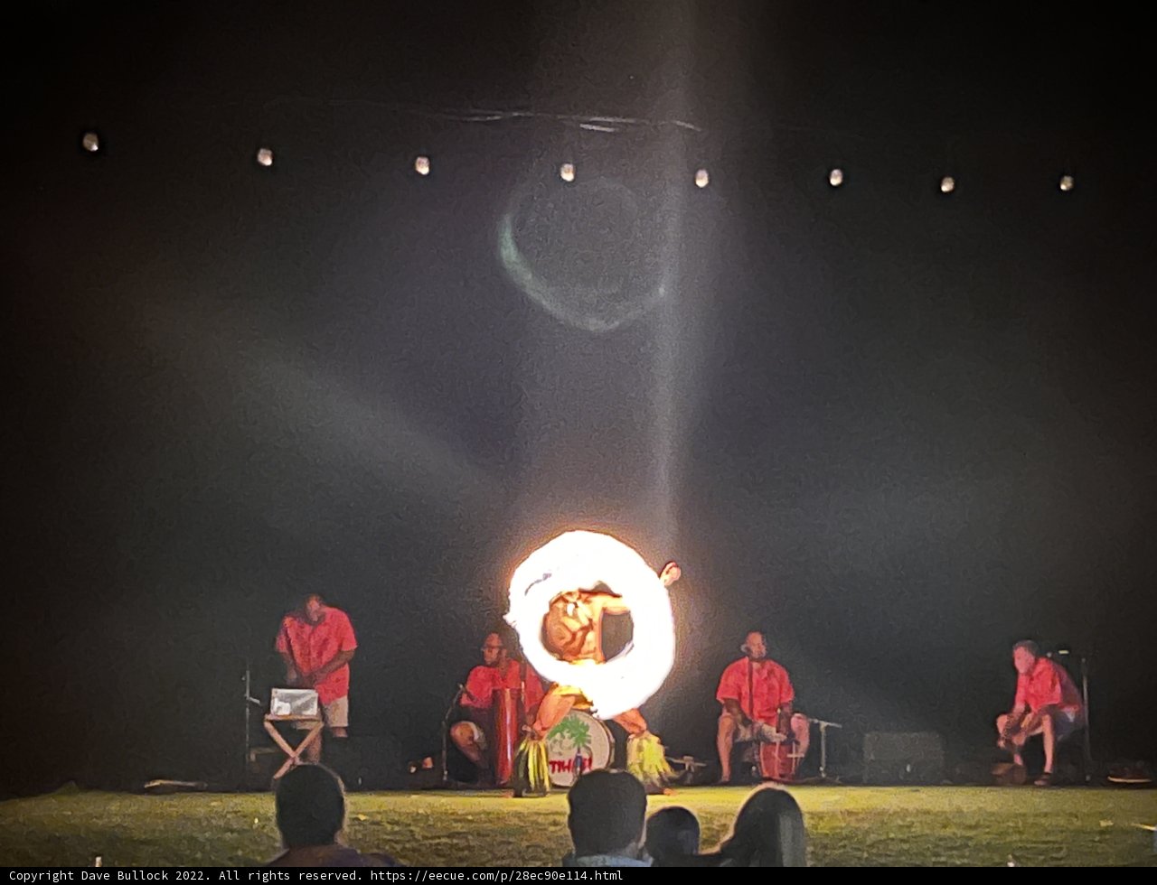 Igniting the Stage: A Man's Fiery Performance