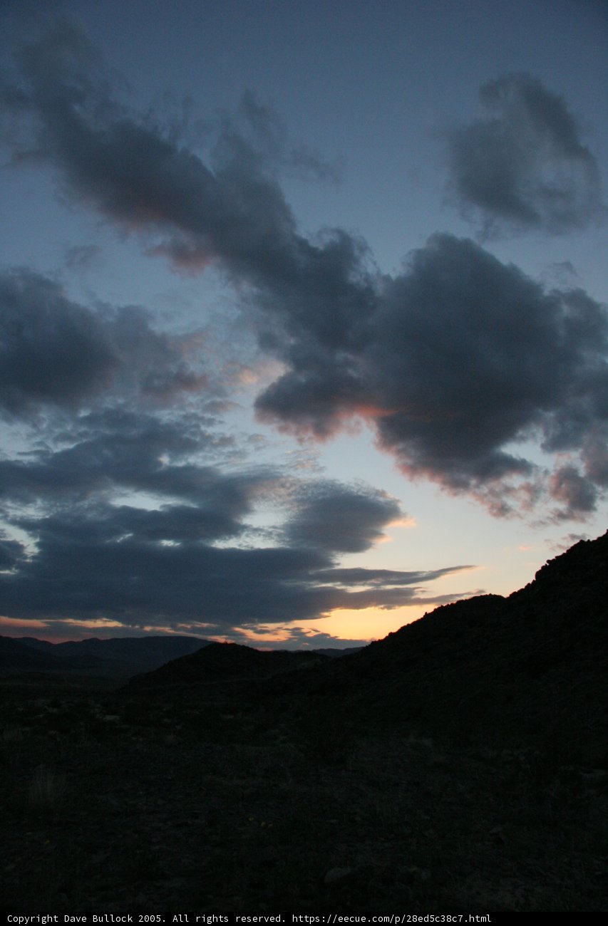 Majestic Sunset over the Desert Mountains