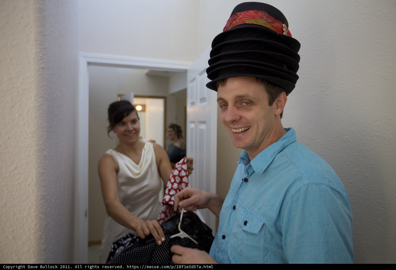 Man in hat at Wickstrom Wedding