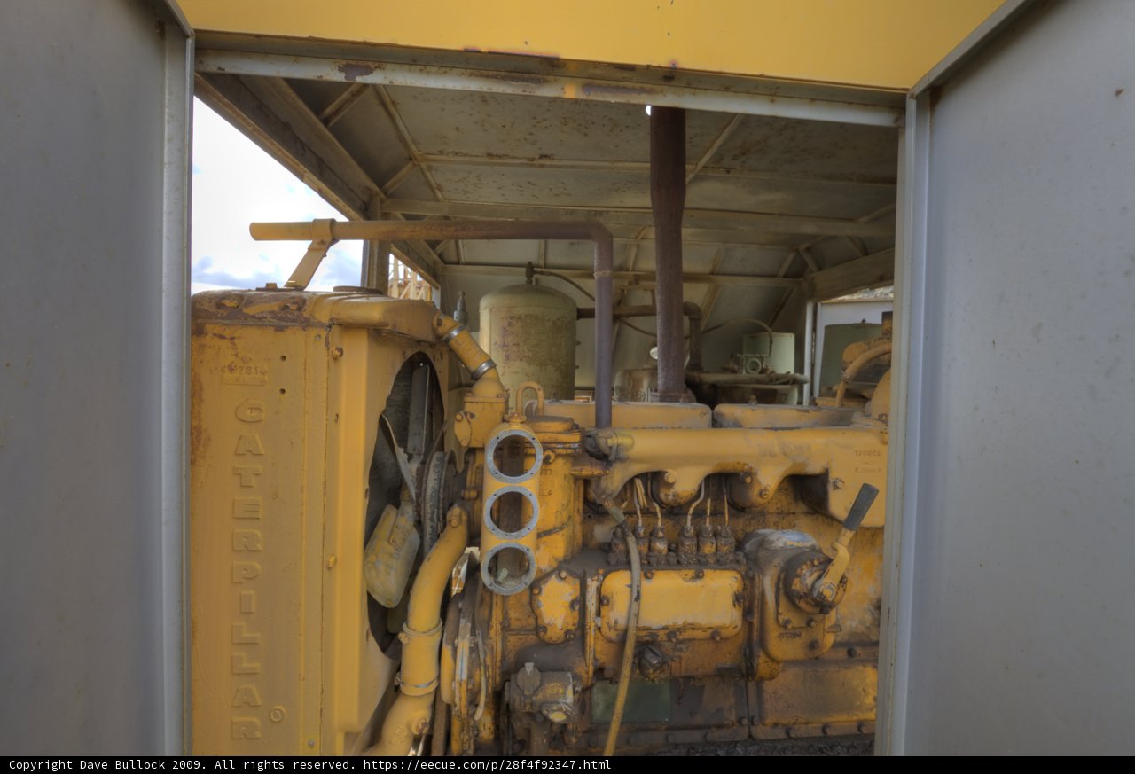 The Powerful Yellow Tractor Engine