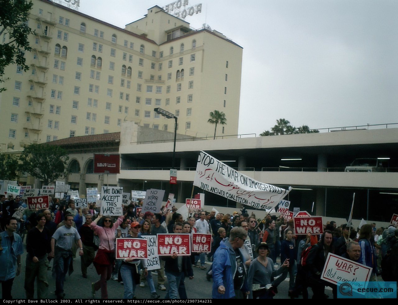 Protesters Gather Outside of City Hotel