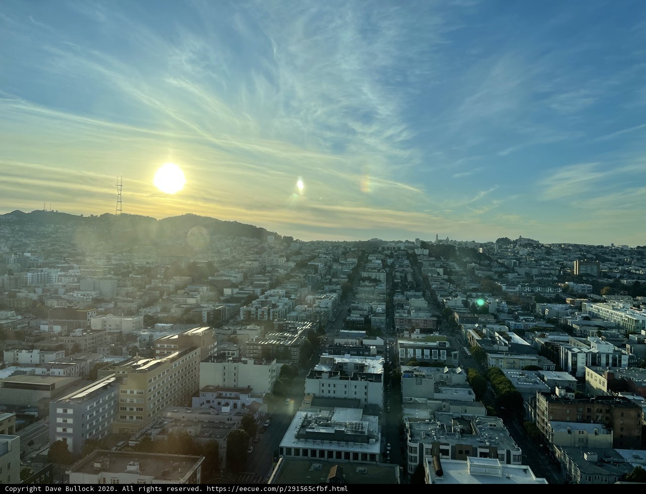 Urban Sunset in San Francisco