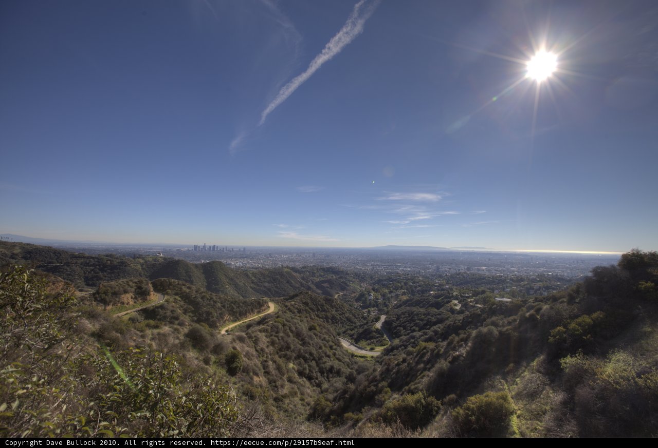 Radiant Sun Over Griffith Park