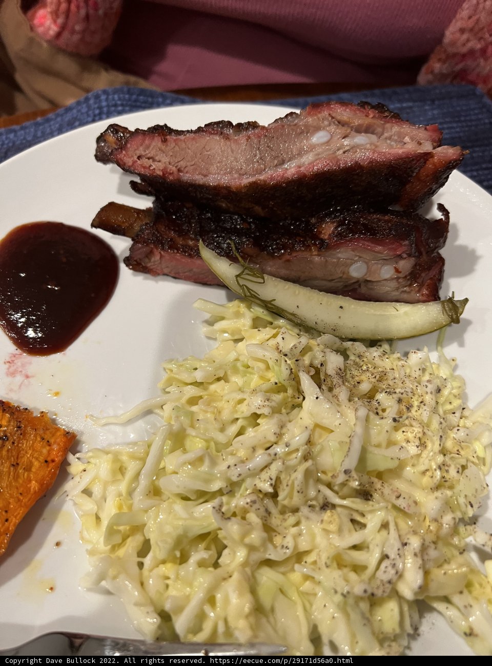 Delicious Spareribs with Coleslaw