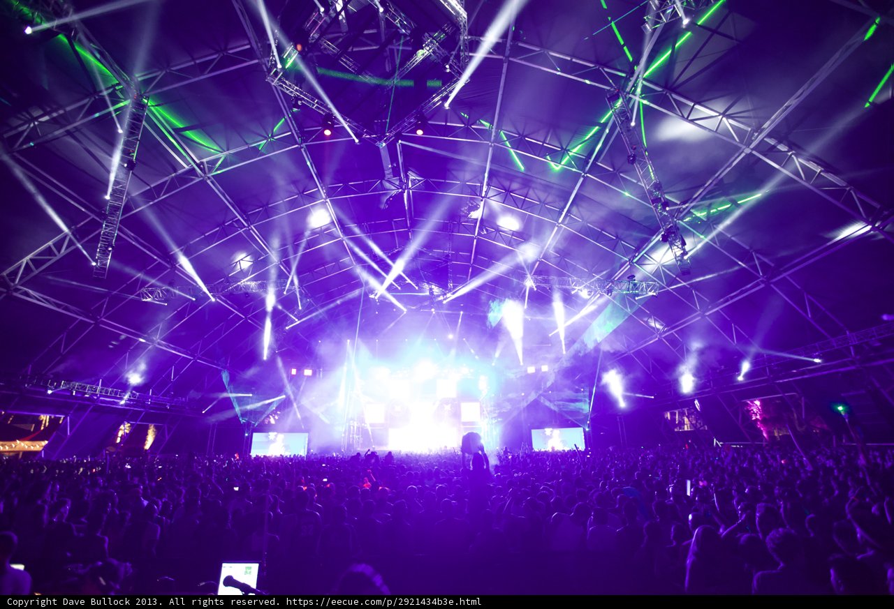 Bright Lights and a Booming Crowd