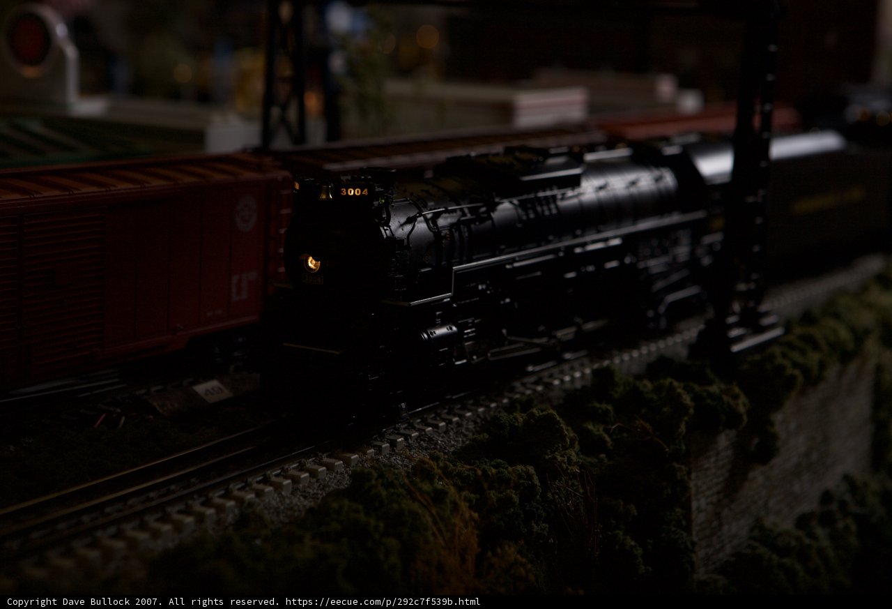 Tiny Train on the Tracks