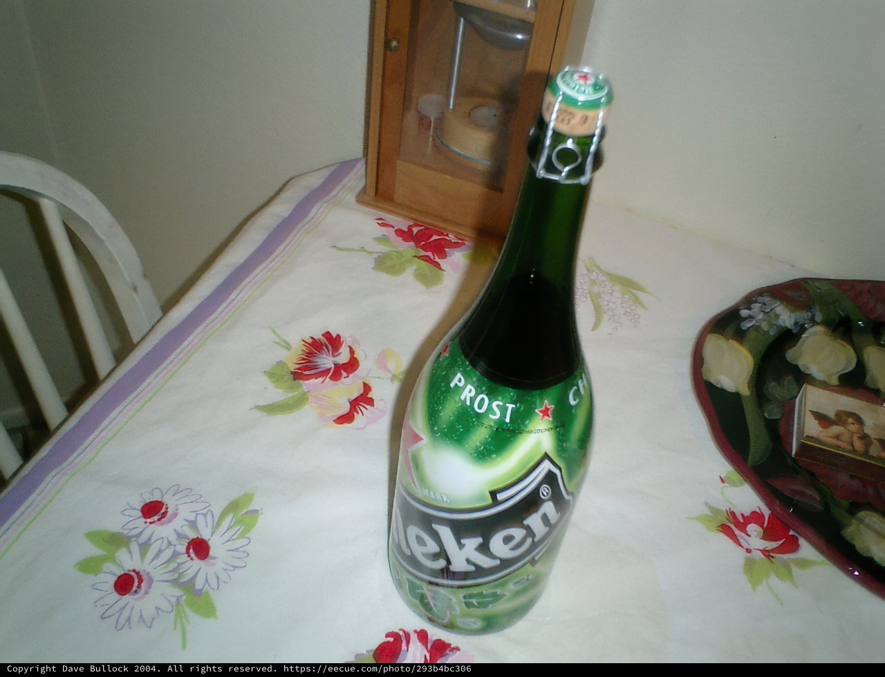 Magnum Beer on the Dining Table