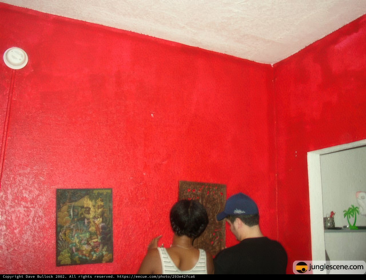 Standing Tall Against the Red Wall