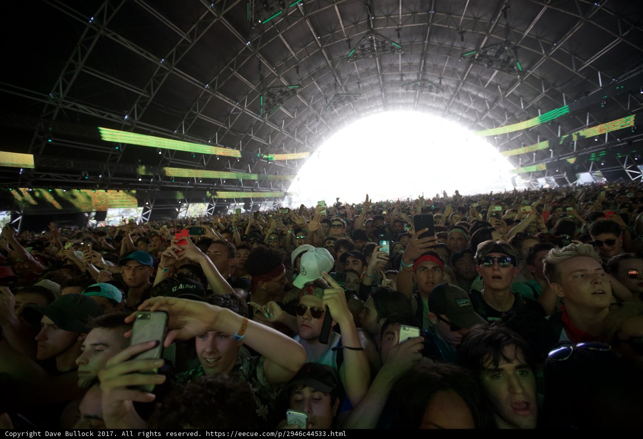 Crowd Goes Wild at Coachella Music Festival