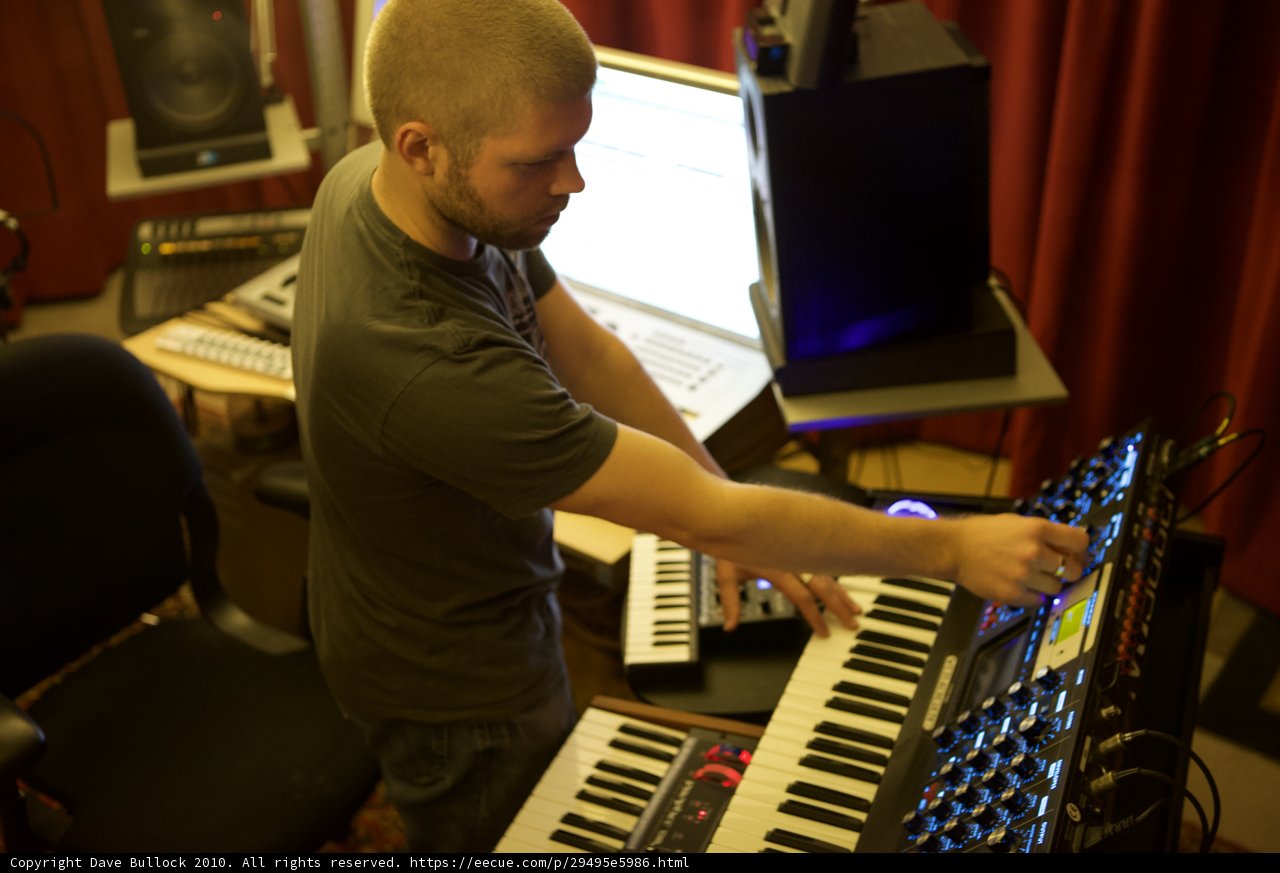 Morgan Page in the Recording Studio