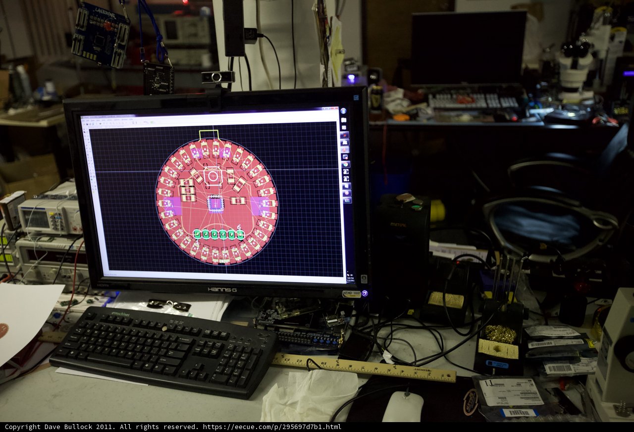 Circular Image on Computer Screen