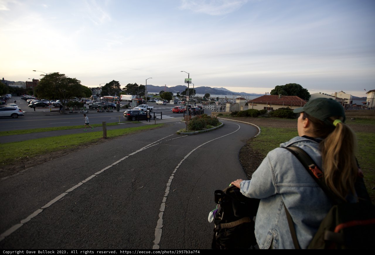 Wandering Streets with Trusty Companion, Fort Mason 2023