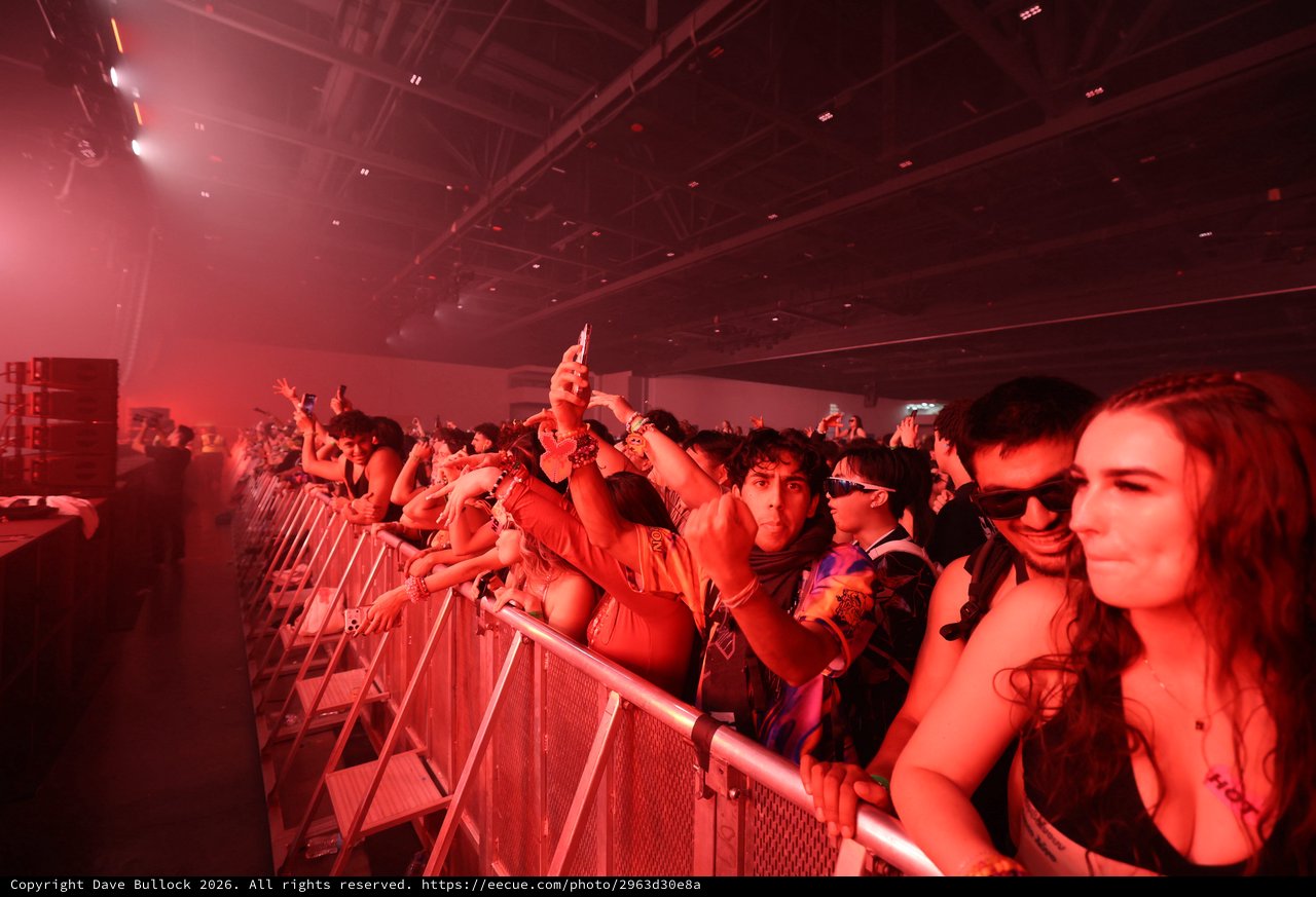 Red-Lit Crowd Surges at Wobbleland 2026 Festival
