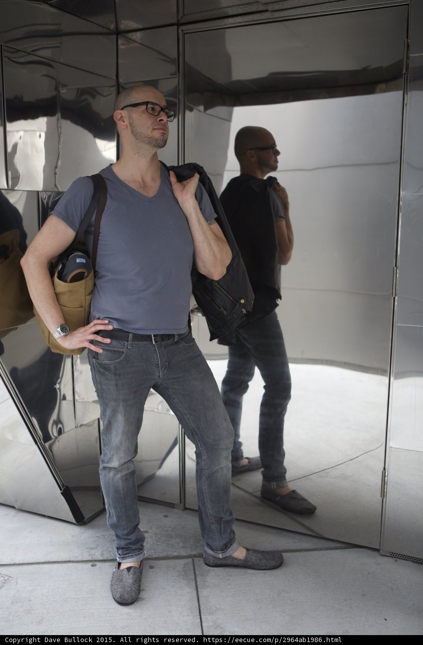 Looking Up Mirror Portrait