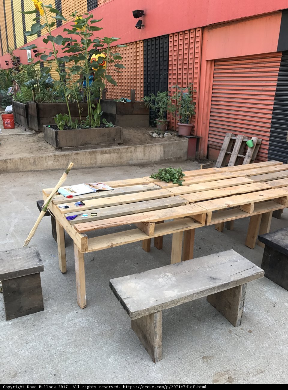 Outdoor Dining Table and Benches