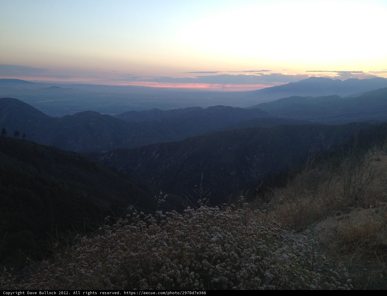 Majestic Sunset over San Bernardino Mountains