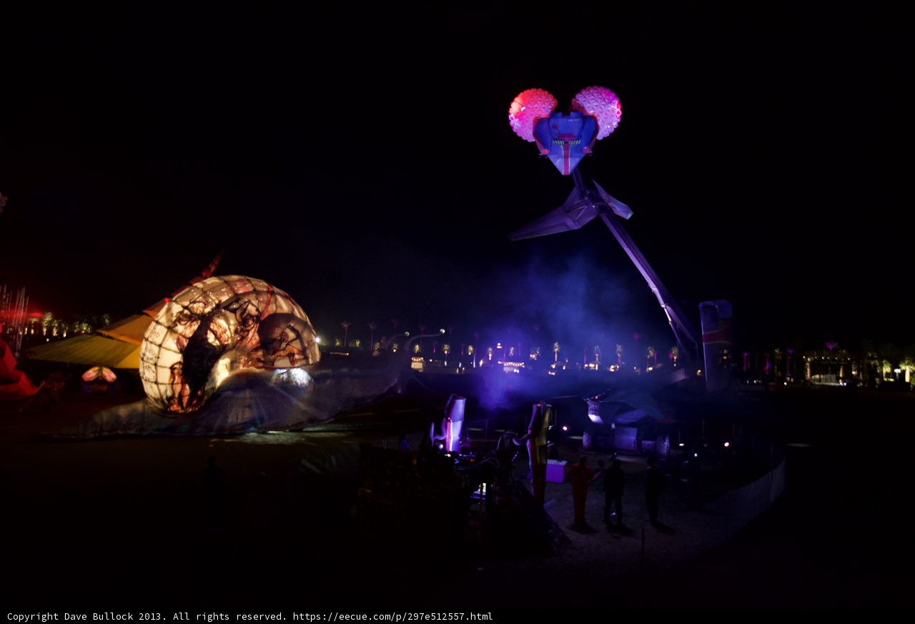 Light Up Balloon Soars Above Coachella Crowd