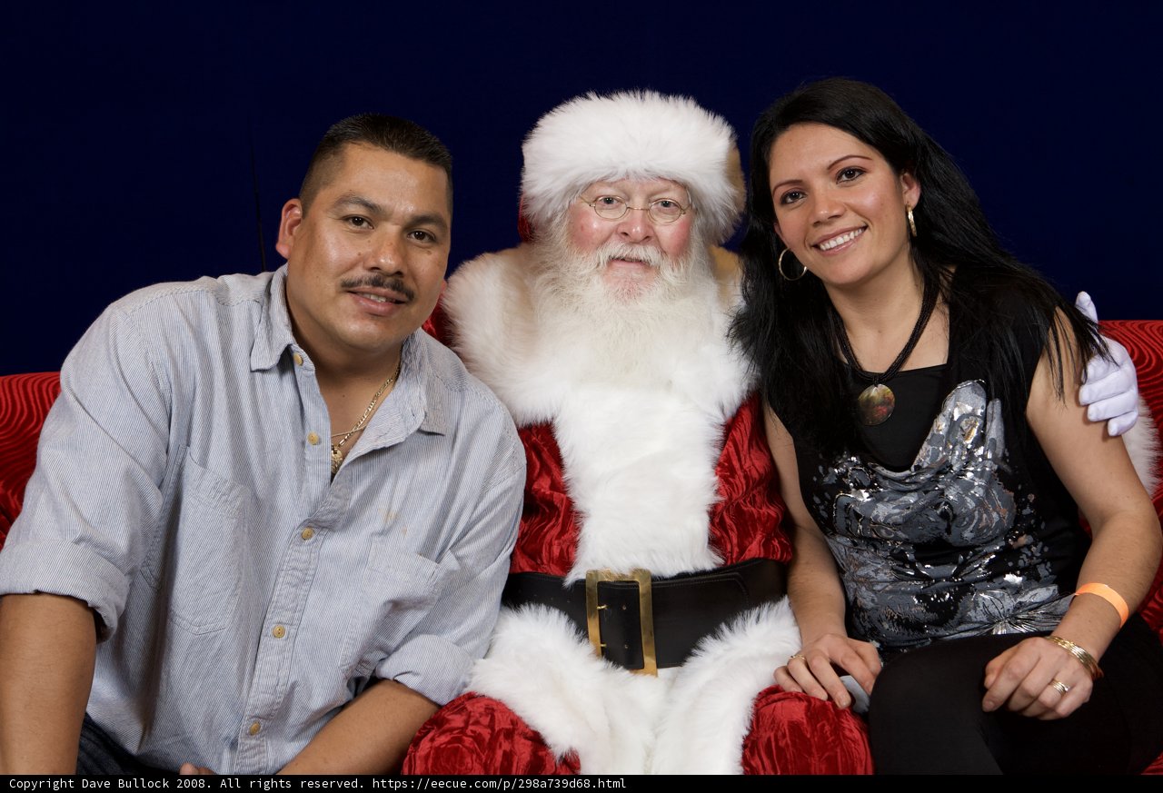 Festive Trio with Santa