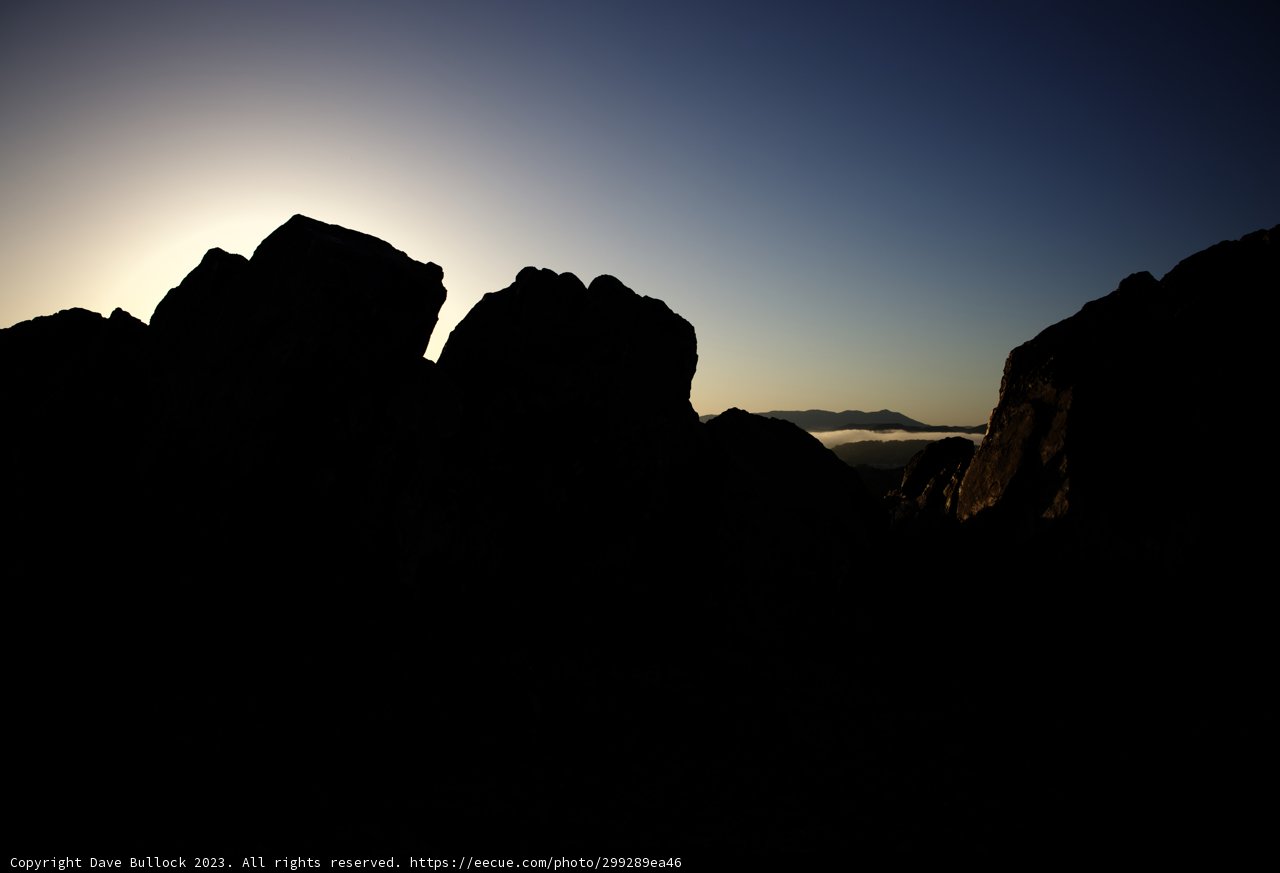 Radiant Rocky Sunset