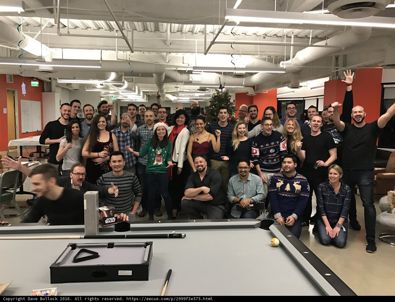 Group Shot in Front of the Billiard Table