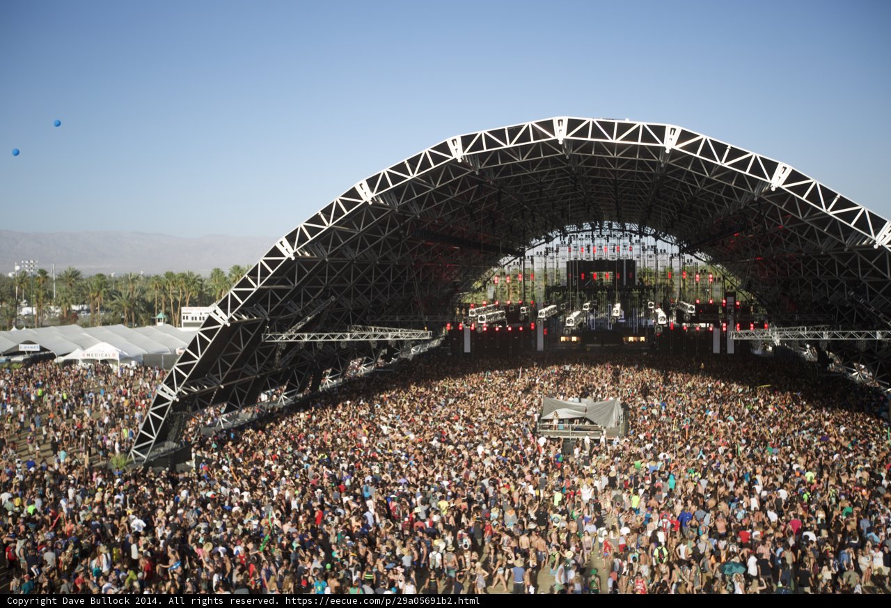 A Sea of People at Coachella Music Festival