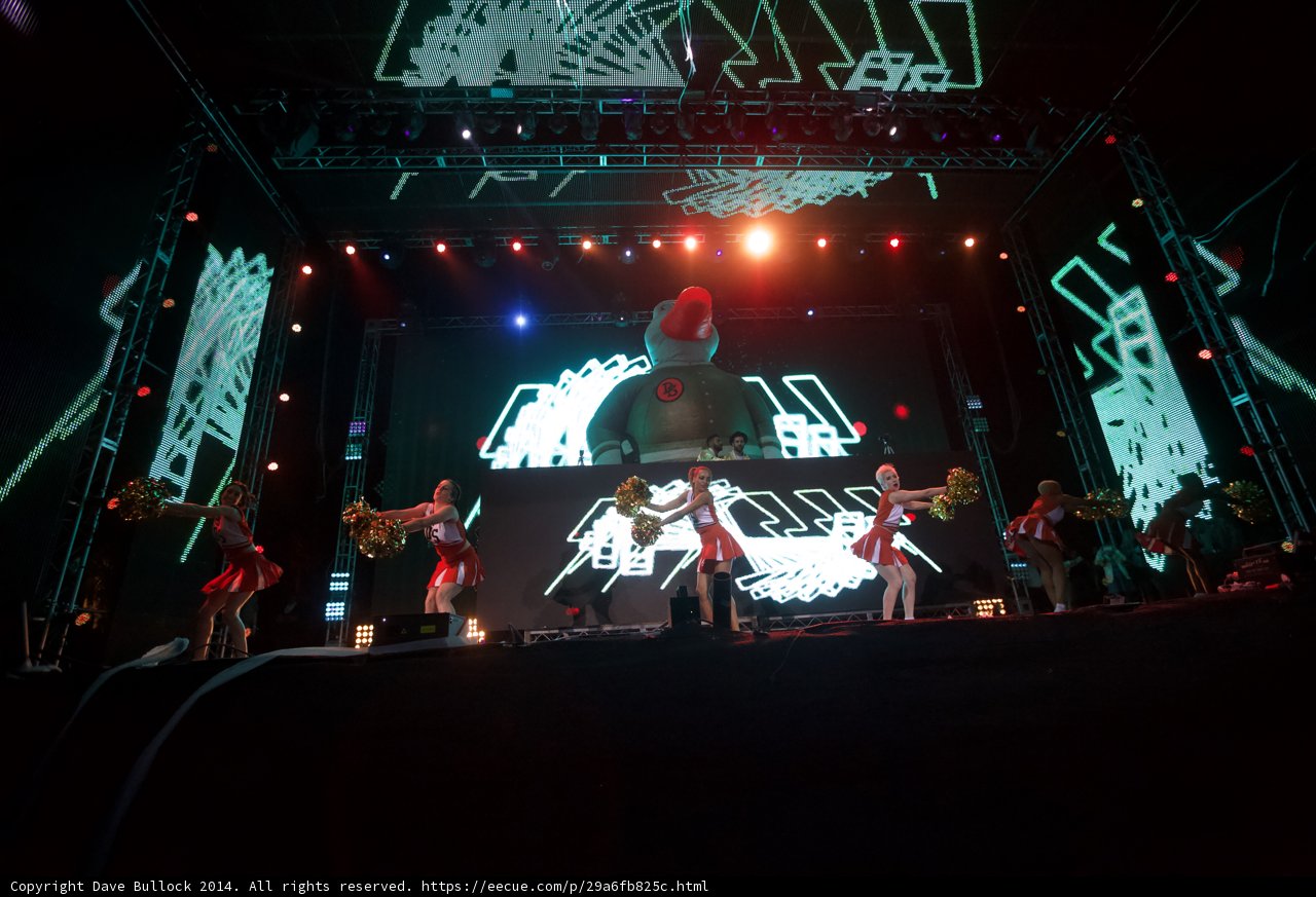 Group Dance Performance with Large Screen