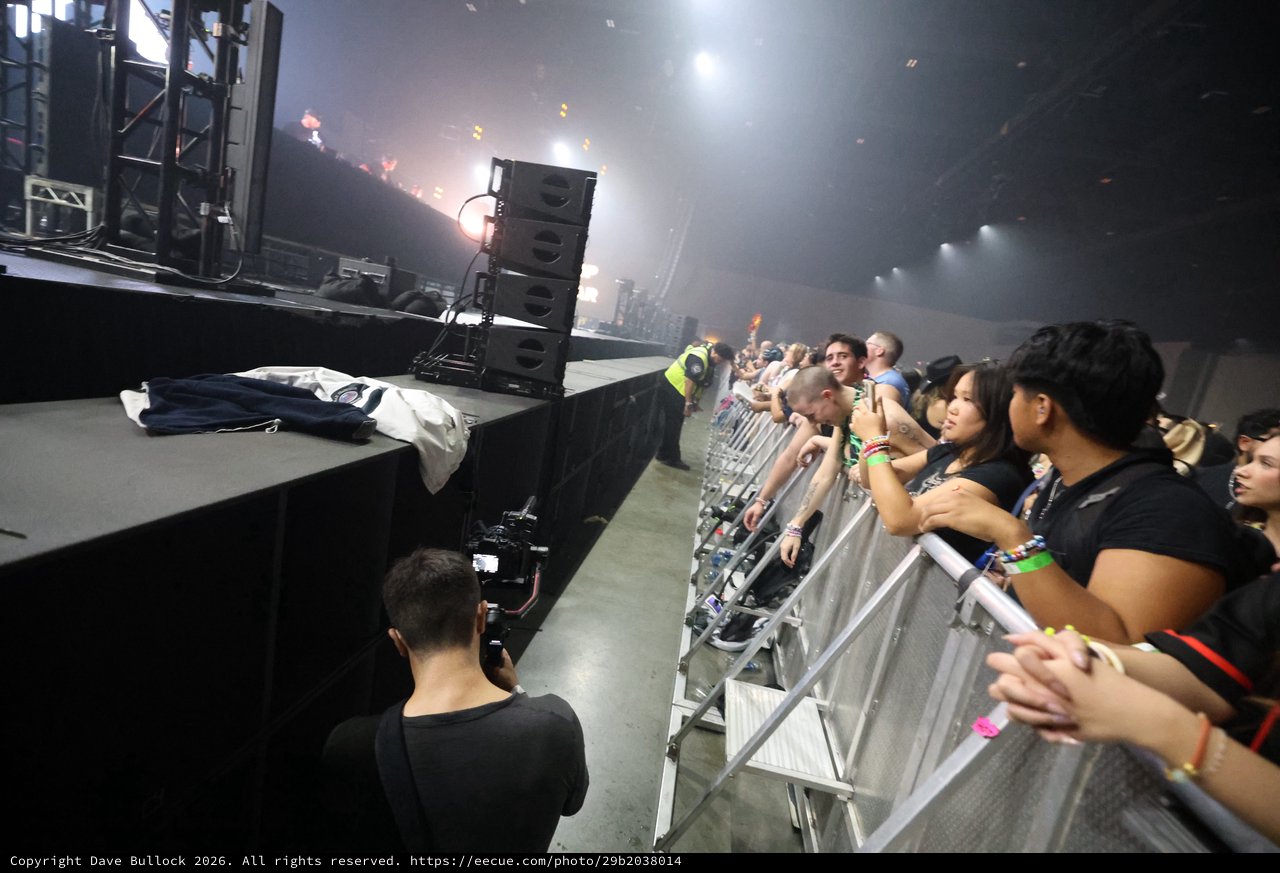 Front Row Fans Press Against Barrier at Wobbleland