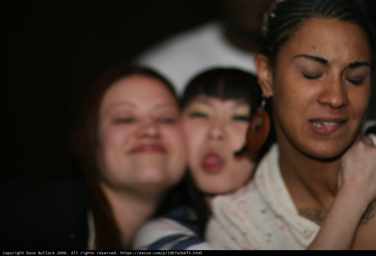 Three friends having fun at Samurai Sundaze