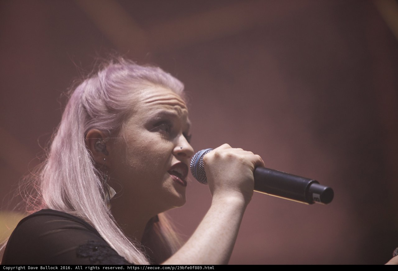 Pink-haired Performer at Coachella