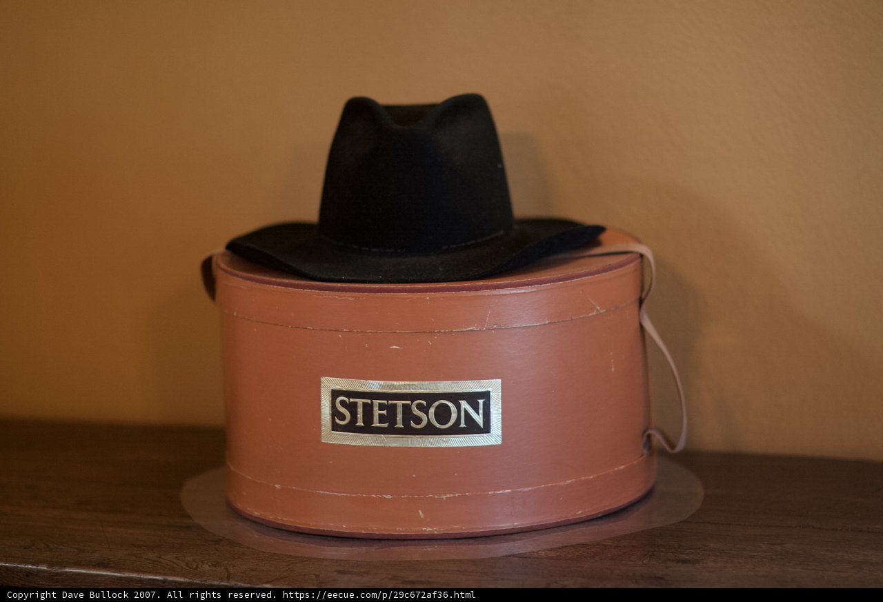 Stetson Hat on Top of a Box