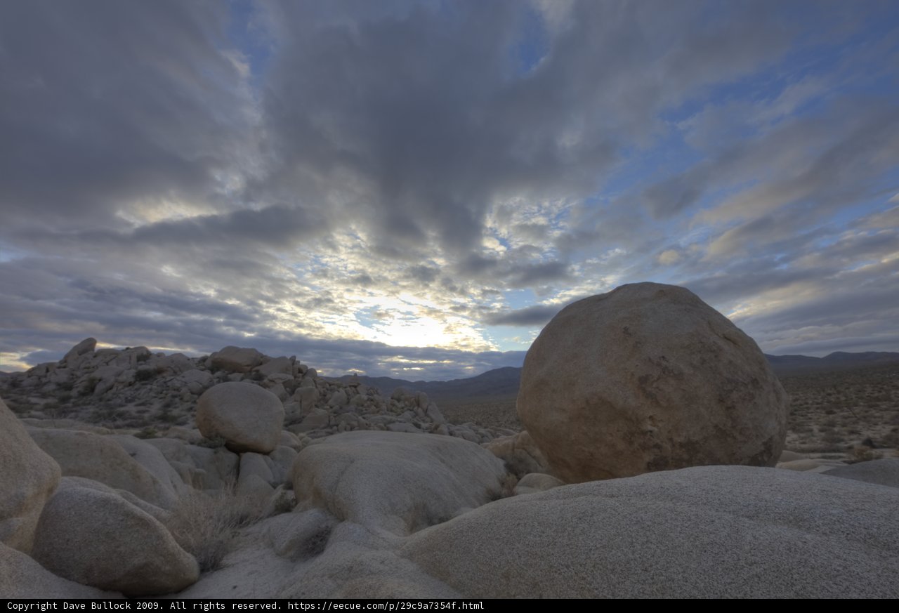 Majestic Rock in the Joshua Tree Desert