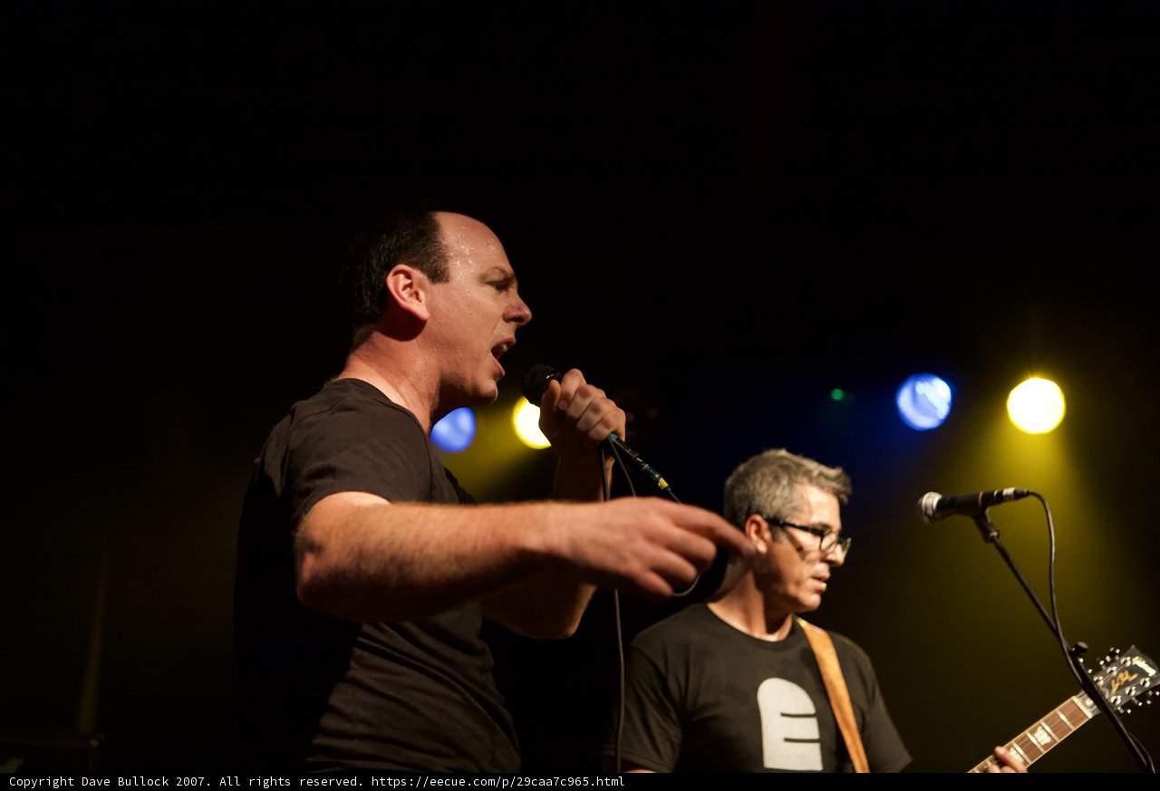 Two Men Rocking the Stage with Bad Religion at Glasshouse