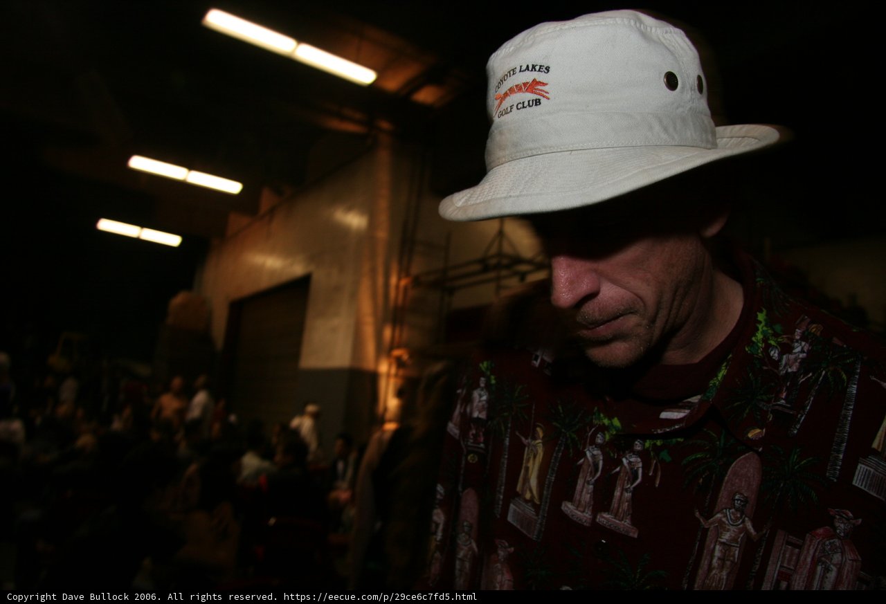 Man in Sun Hat and Shirt