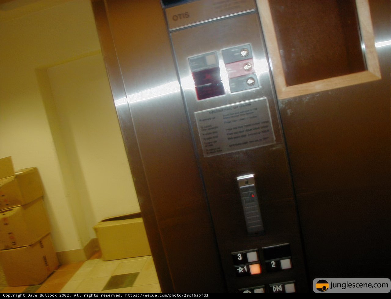 Metal Elevator with Button
