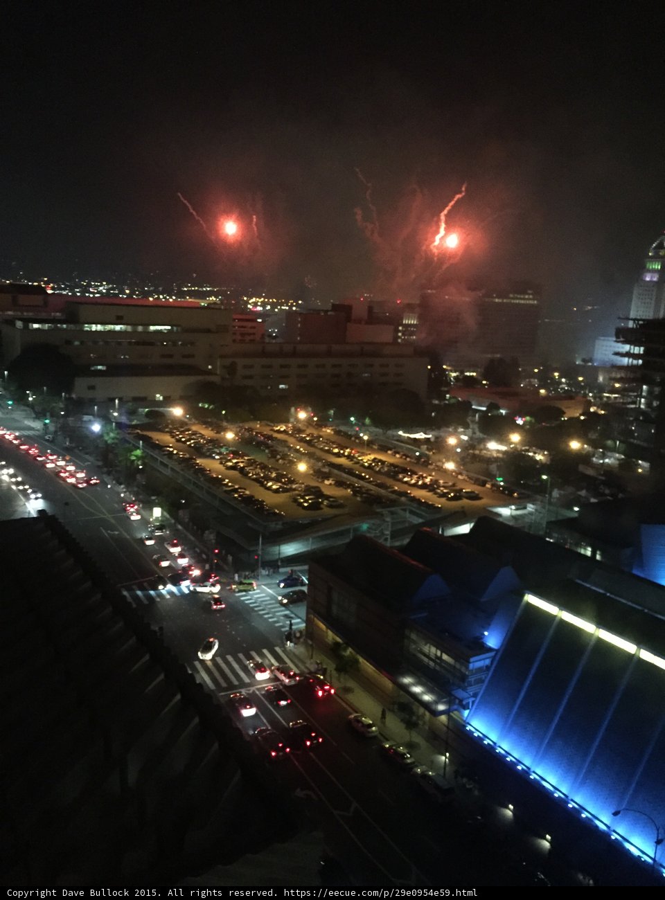 Late Red Firework