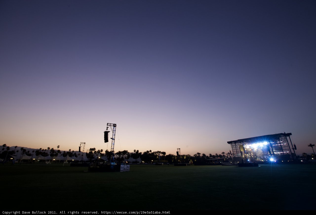 Sunset Concert on a Stage