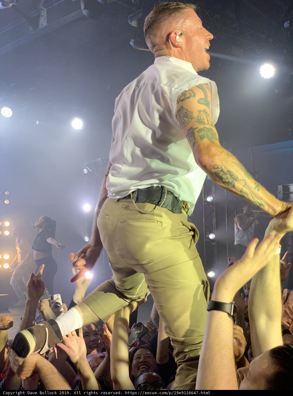 Inked Entertainer on Stage