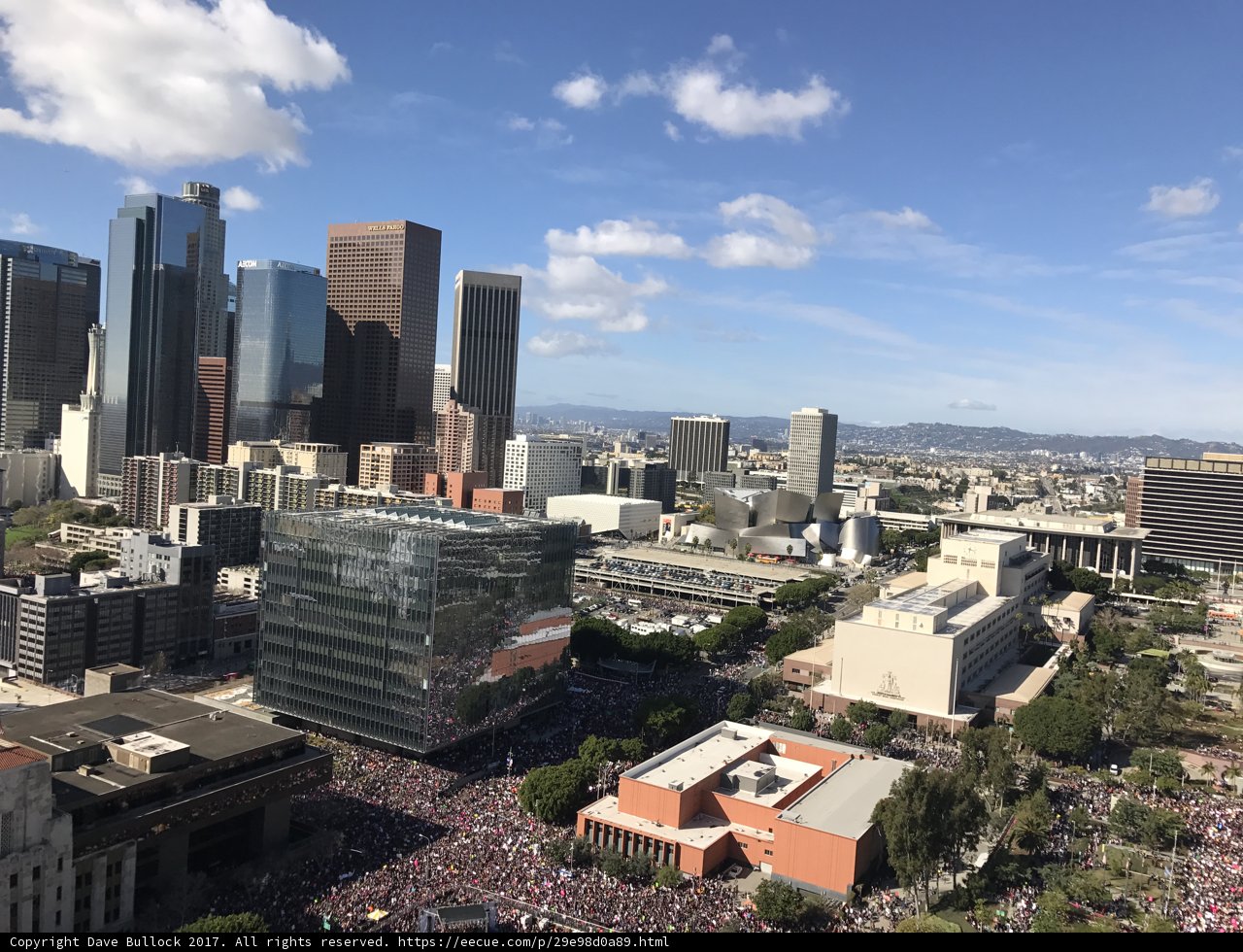 A bird's eye view of the City of Angels
