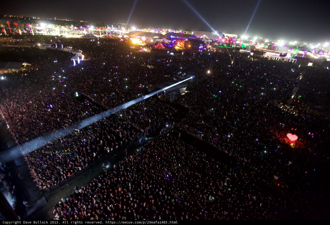 Lights and Lasers at Coachella Concert