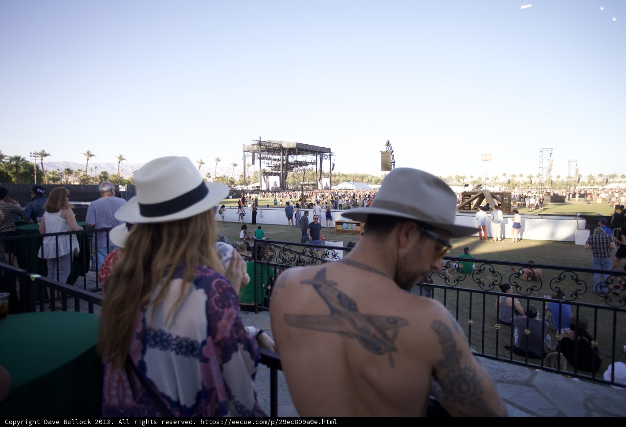 Concert Watchers in Stylish Hats