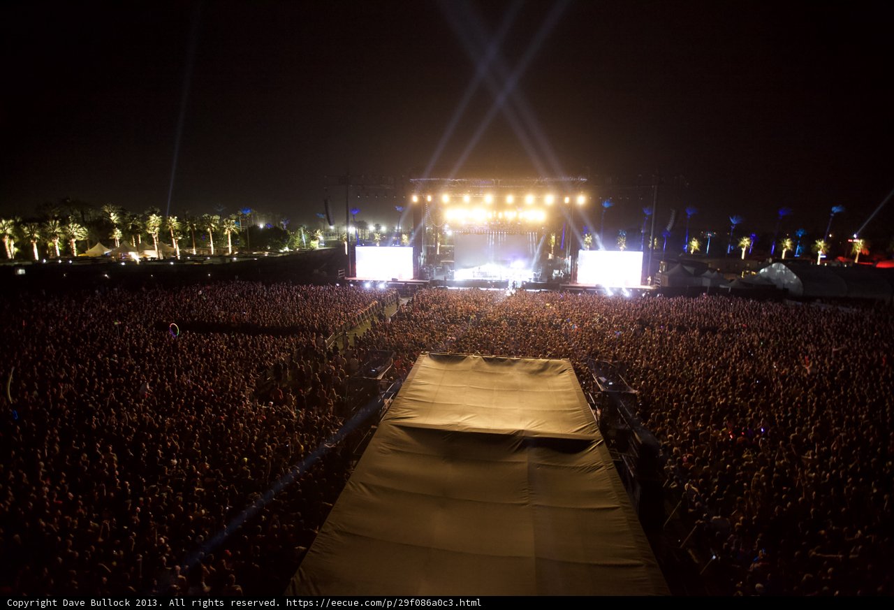 Coachella Concert Under the Night Sky