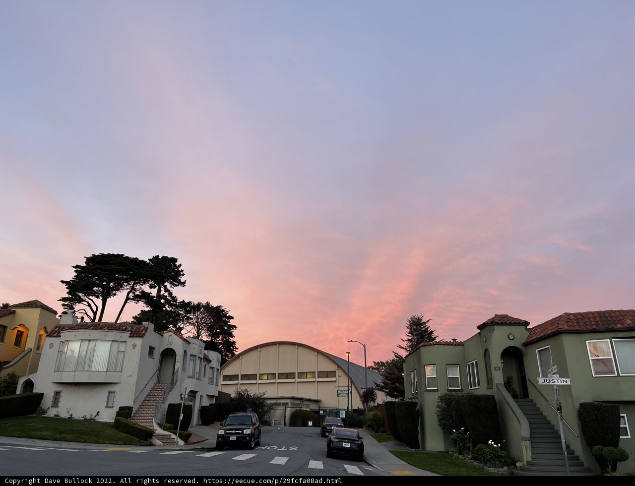 Sunset over San Francisco's Urban Landscape