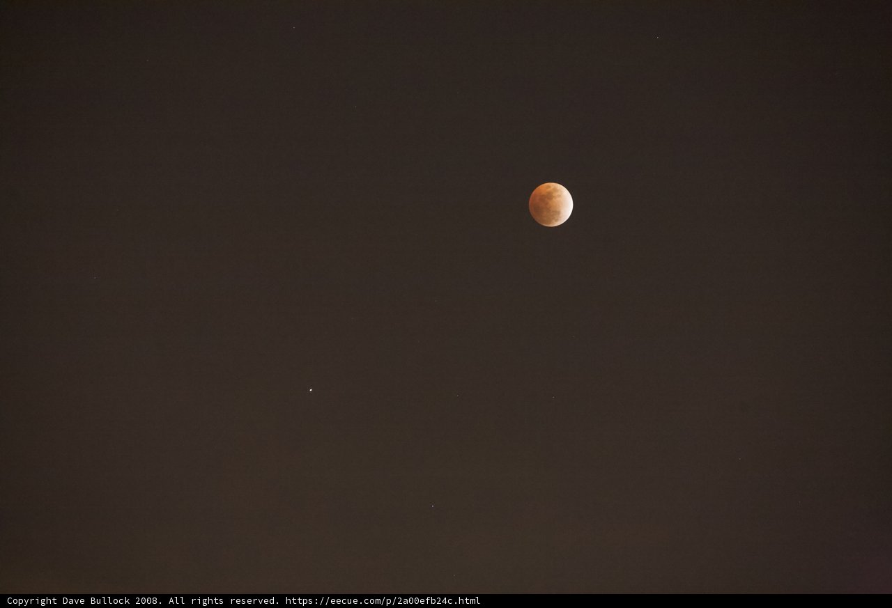 Lunar Eclipse in the Night Sky